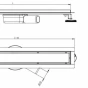 MEXEN/S - Flat 360° M33 odtokový žlab otočný 50, nerez 1033050-40