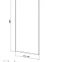 CERSANIT - Sprchový kout WALK-IN LARGA CHROM 90X200 TRANSPARENT SKLO S932-135