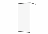 CERSANIT - Sprchový kout WALK-IN LARGA ČERNÉ 100X200 TRANSPARENT SKLO S932-139