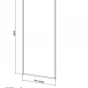 CERSANIT - Sprchový kout WALK-IN LARGA ČERNÉ 100X200 TRANSPARENT SKLO S932-139