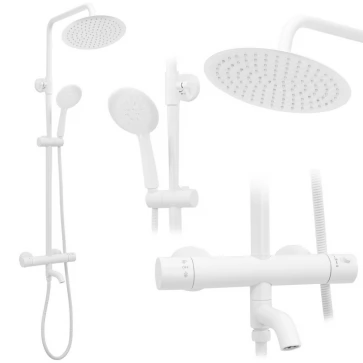 REA - Sprchový set s baterií 150mm Lungo bílá REA-P6608