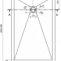 MEXEN - Stone+ sprchová vanička obdélníková 130x80, černá 44708013