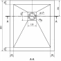 MEXEN - Stone+ sprchová vanička obdélníková 80x70, antracit 44717080