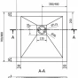 MEXEN - Stone+ Sprchová vanička čtvercová 70x70, bílá 44107070