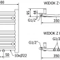 MEXEN - Ares otopný žebřík/radiátor 500x400 mm, 179 W,černá W102-0500-400-00-70