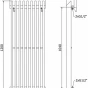 MEXEN - Aurora otopný žebřík/radiátor 1200 x 450 mm, 917 W, bílá W212-1200-450-00-20