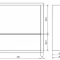 MEXEN - X-Wall-R modul pro vestavbu do stěny s poličkou 30 x 30 cm, zlatá 1950303010S