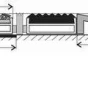 Gumová hliníková čistící venkovní vstupní kartáčová rohož Alu Low Extra - 60 x 90 x 1 cm