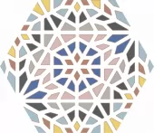 Dlažba Codicer Kasbah Mix Colors 22x25 Hexagonal