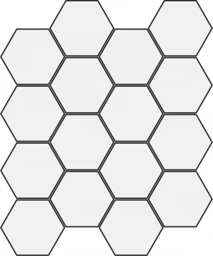 Dlažba Sant Agostino Oxidart Hexagon Oxid.Silver 26x30