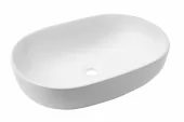 INVENA - Oval umyvadlo na desku 60 cm TEJA CE-09-001-C