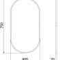 MEXEN - Loft zrcadlo 75 x 40 cm, zlatý rám 9851-075-040-000-50