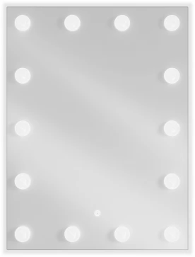 MEXEN - Dona zrcadlo s osvětlením 60 x 80 cm, LED 600 9818-060-080-611-00