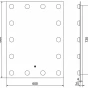 MEXEN - Dona zrcadlo s osvětlením 60 x 80 cm, LED 600 9818-060-080-611-00