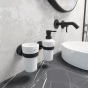 Dávkovač tekutého mýdla skleněný, pumpička mosaz (UNC 13031W-T-90)