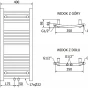 MEXEN - Ares otopný žebřík/radiátor 900 x 400 mm, 246 W, zlatá W102-0900-400-00-50