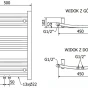 MEXEN - Ares otopný žebřík/radiátor 700 x 500 mm, 226 W, chrom W102-0700-500-00-01