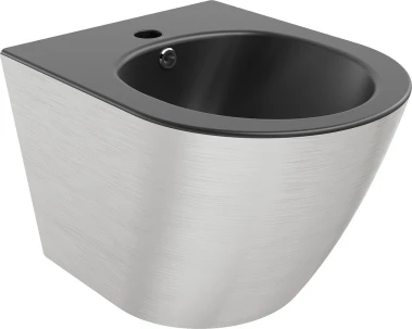 MEXEN - Lena bidet závěsný, černá mat/stříbrná vzor 35224873