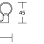 MEXEN - Base čtyř háček na ručník, černá 70882354-70