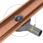 REA - Odtokový žlab Neox pro Brushed Copper 100 REA-G4804