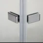 Sprchový kout MELODY F5 120x90 s jednokřídlými dveřmi s pevnou stěnou, (dveře 120 / boční stěna 90)