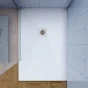 WHITE STAR sprchová vanička z litého mramoru, obdélník, 100x80x3