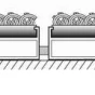Textilní hliníková čistící vnitřní vstupní rohož Alu Standard - 100 x 100 x 2,2 cm