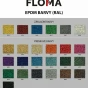 Černo-červená gumová modulová puzzle dlažba (roh) FLOMA IceFlo SF1100 - 100 x 100 x 0,8 cm