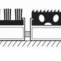 Hliníková gumová čistící vstupní kartáčová venkovní rohož Alu Extra - 80 x 120 x 2,2 cm